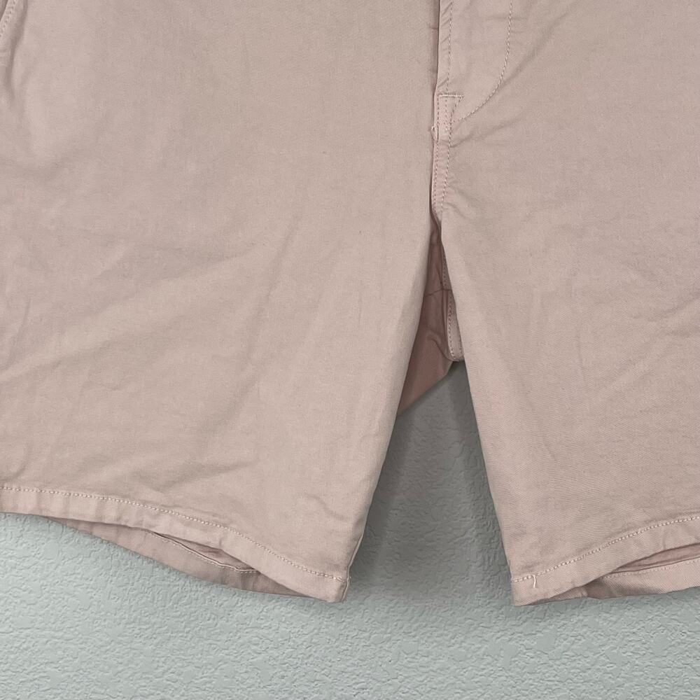 Hudson Men's Pink Slim Straight Chino Shorts 42 NWT Twill Summer Golf Preppy 8" - Picture 7 of 15